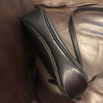 BURBERRYS Tumbled Black Leather Magnetic Close Nova Check Lining Crossbody Bag Photo 11