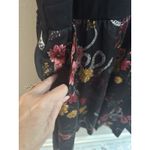 Torrid  Black Floral Snake Print Midi Dress Plus Size 4 VNeck Short Sleeve 4X NEW Photo 3