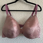 Cacique Lane Bryant Pink Lace Lightly Lined Full Coverage Lace Bra Size 44D Photo 0