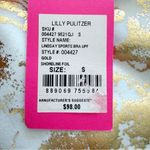 Lilly Pulitzer Luxletic Lindsay Sports Bra Shoreline Gold Foil Womens Size Small Photo 3