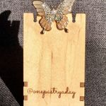 Butterfly Blush Enamel, Pearl + Rhinestone Fashion Brooch, Pin, Festive, Sparkly Pink Photo 2