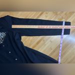 John Roberts Vintage Animal/Leopard Print Collar Black Blazer Dress, USA|Size:12 Photo 10