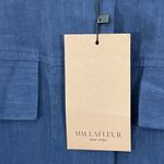 MM.LaFleur NWT M.M. Lafleur Melissa Stretch Linen Shirt Dress‎ in Blueberry Size 6 Photo 6