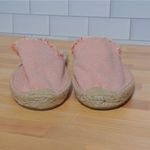 Soludos  Red-Orange/White Frayed Mule Espadrille - Size 8.5 (EU 39) Photo 5