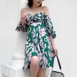 Keepsake WISTFUL MINI DRESS JADE BAROQUE Green Size M Photo 3