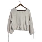 Aerie  Ivory White Endless Summer Cropped Sweatshirt Photo 4
