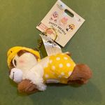 Disney  Chip and Dale Sleeping Key Chain/Bag Charm Yellow Photo 3