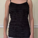 Energie Y2K Black Ruffled Women's Top Photo 0
