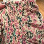 MARIA CHER VILLAFRANCA LIA ONE SHOULDER METALLIC THREAD SMOCKED COTTON TOP M Pink Size M Photo 6