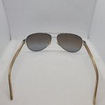 Ralph Lauren  Polarized Silver & Tan Aviator Sunglasses Photo 11