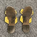Old Navy Mustard Tan Sandals X-Pattern Straps Photo 1