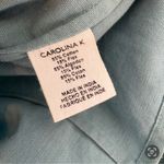 Carolina K Full Balloon Sleeve Embroideted Cutwork Ruffle Top Blue Size XS Photo 6