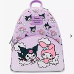 Lounge Fly NWT Sanrio Kuromi and My Melody mini Backpack purple purse bag Photo 2