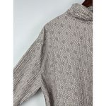 ZARA  Tan Jacquard Floral Pleated Long Sleeve‎ High Neck Blouse Size L Photo 3