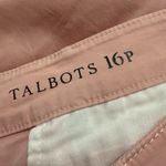 Talbots  Weekend Chino Pants Boston Terrier Dog Embroidered Cuffed NWT Petite 16P Photo 4