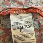 Old Navy  The Tunic Shirt Long Sleeve Top Salmon Floral Boho Flowy Career XL Photo 4