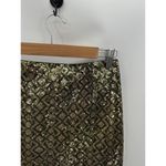 Banana Republic  Mini Skirt Women Size 0 Green Sequin Concert Office Career Photo 3