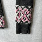 Odd Molly  Fair Isle Sweater‎ Knit Pullover Pink White Black Size 0 Photo 6