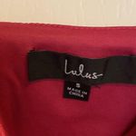 Lulus  Glam Gal Hot Pink Satin Ruched Cutout Maxi Dress Photo 9