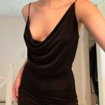 Misha Collection Moira Cowl Neck Pantsuit in Black Size 0 Retail $253 Photo 3