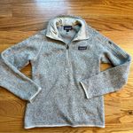 Patagonia light gray better sweater quarter zip size small Photo 0