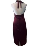 Jason Wu szXS maroon/burgundy satin halter back zip back slit dress NWT Photo 1