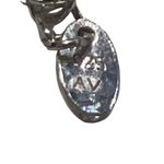 Vintage Sterling Silver Mama Script Pendant Necklace CZ Stones Estate Adj 18" Photo 4