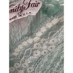 Vanity Fair Vintage Nightgown Medium Blue Plunge Lace Stretch Full Length Sexy Photo 15