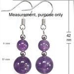 Genuine Chakra Stone Tigers Eye Earrings Brown Photo 3