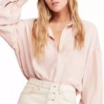 Free People We the Love Until Tomorrow Poet Blouse Long Sleeve Shirt Top Sz XS Photo 0