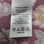 Vince Camuto Burgundy 3/4 Sleeve V-neck Floral Pattern Blouse Women’s Small Photo 3