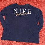 Nike Blue Tee with White Logo Photo 0