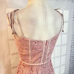 Keepsake the label nwt sense corset detail lace midi dress size 6 Photo 9
