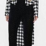 Balmain Womens Black Jacquard Monogram Velvet Skinny Leg Zipper Trousers 12 / 44 Photo 1