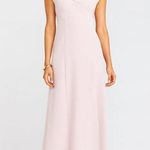 Show Me Your Mumu Zurich Knot Gown in Vintage Rose Stretch Crepe XS NWT Photo 6