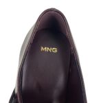 Mango Faux Patent Leather Mary Jane Flats Burgundy Size 38/ 7.5 Photo 14