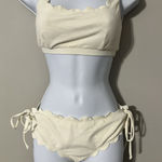 Marysia Palm Springs Top Sz S & Spring Tie Bottom Sz M Bikini Set Coconut NWOT White Size M Photo 0