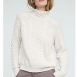 Vince  Mixed Cable Knit Wool & Cashmere Blend Sweater Cream Photo 0