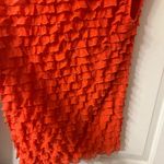 Chic Orange/coral isle apparel made in Turkey Ruffled Sleeveless Top/vest Orange Size M Photo 1