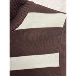 Bloomingdales Womens P M Brown White Stripe Sleeveless Turtleneck Sweater Vest Size undefined Photo 3