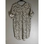 MTS Boutique Leopard Print Short Sleeve Tunic Top Size Large NWT Black Photo 5
