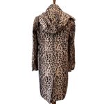 J.Crew Trench Coat Small Rain Coat Jacket Retro Leopard Classic Removable Hood Photo 8