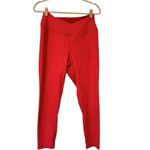 Zyia  Light N Tight Cross Front Red Tonal Animal Print Crop Legging Photo 5
