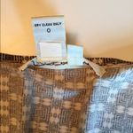 Studio M olive green geometric print kimono sleeve dress with deep V neck Size S Photo 8