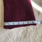 Madewell Crew Neck Maroon Wide Sleeve Pullover Sweater Photo 5