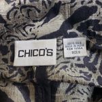 Chico's Womens S 100% Silk Animal Print Open Front Blazer Photo 7