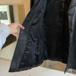 90s Vintage BP Brass Plum Nordstrom Lambskin Leather Coat Jacket Womens L Black Size L Photo 8