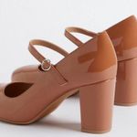 Torrid Mary Jane Pumps size 11 wide patent leather tan heels dress shoes plus Photo 2