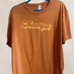 Thankful Graphic Tee Orange Size L Photo 0