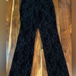 Harold’s “Sarah” Favorite Fit Velvet Brocade Trousers Black Size 8 Photo 7